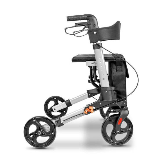 Sturdy Compact Rollator Mobility Walker - Euro Style