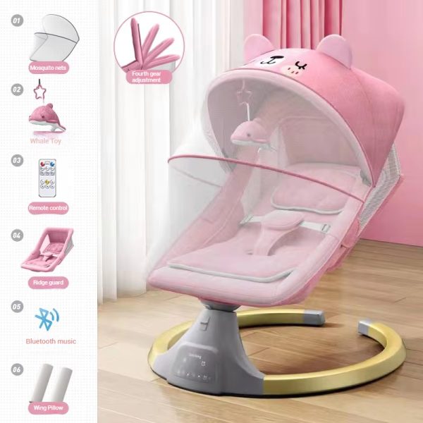 2025 New Hot Sale 5 in 1 Electric Baby Rocking Chair - Image 5
