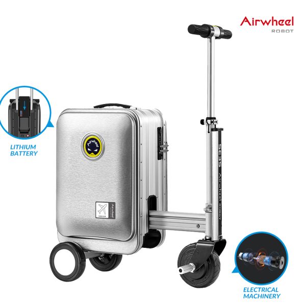 Large Capacity TSA Combination Lock Ridable Suitcase Electrical Travel Luggage Spinner Wheel Luggage Case - Image 2