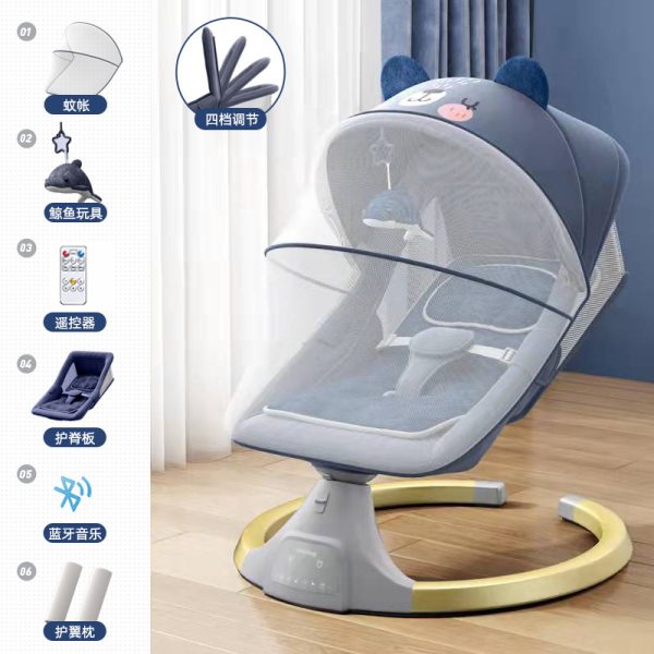 2025 New Hot Sale 5 in 1 Electric Baby Rocking Chair - Image 9