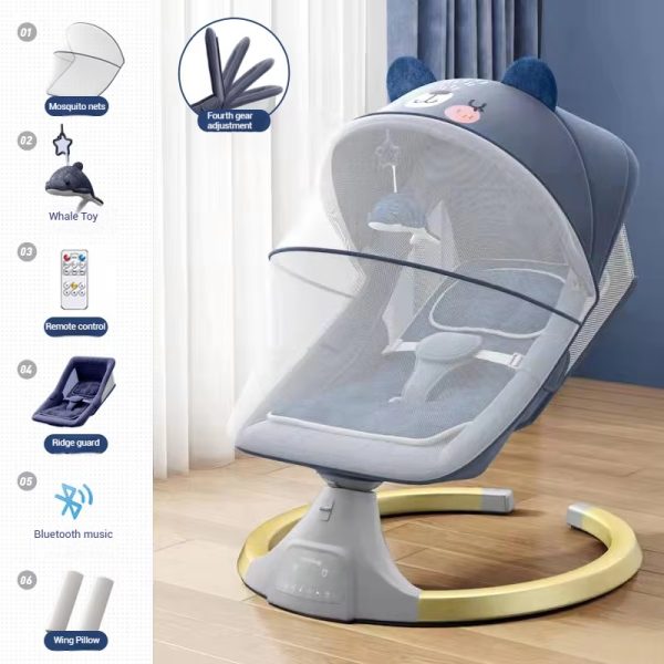 2025 New Hot Sale 5 in 1 Electric Baby Rocking Chair - Image 6