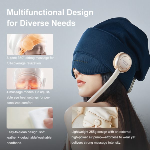 New Air Bag Compress Head Massager Comfortable Convenient Sleep - Image 2