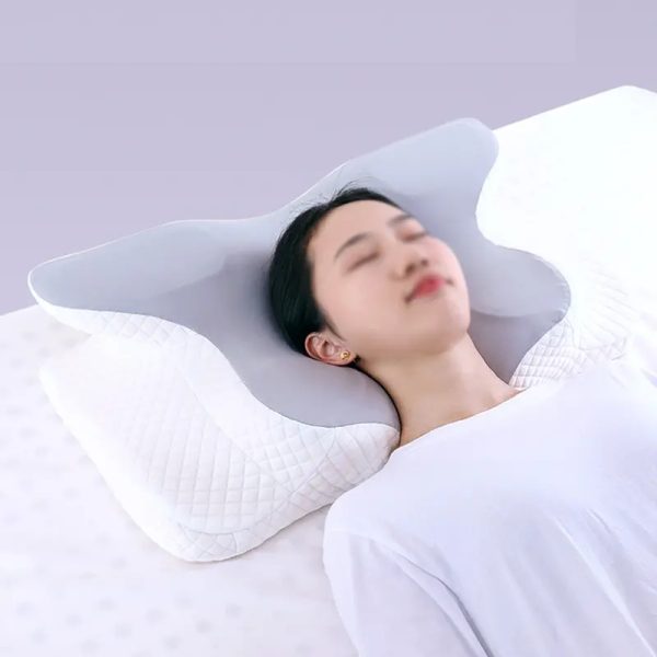 Ergonomic Cervical  Contour Cheap Butterfly Memory Foam Pillow Orthopedic Sleeping Pillows - Image 3