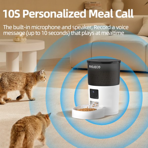 Intelligent automatic cat feeder with camera, remote control by mobile phone - Image 3